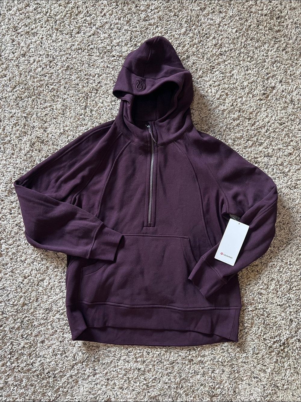 lululemon athletica Men's Half-Zip Hoodie - Plum